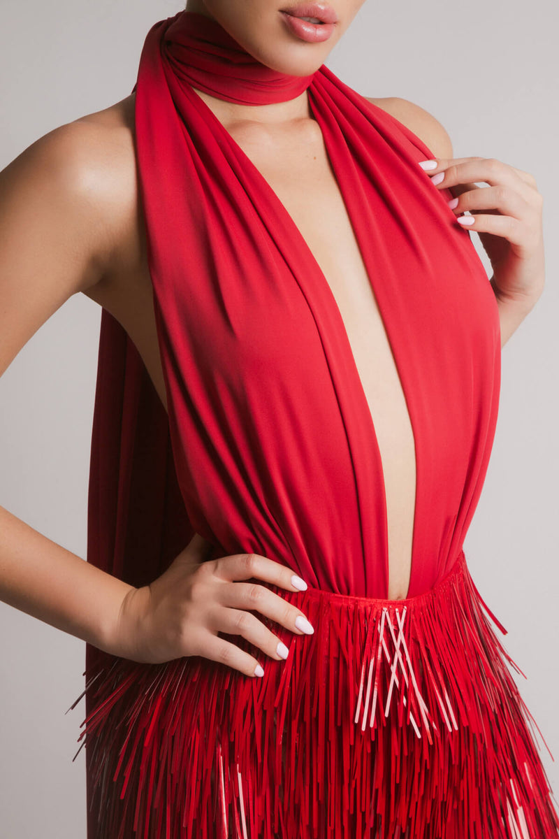 Mar Bodysuit - Ruby