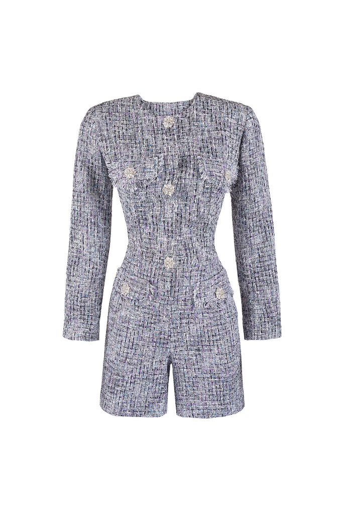 Leonor Romper - Marble Gray