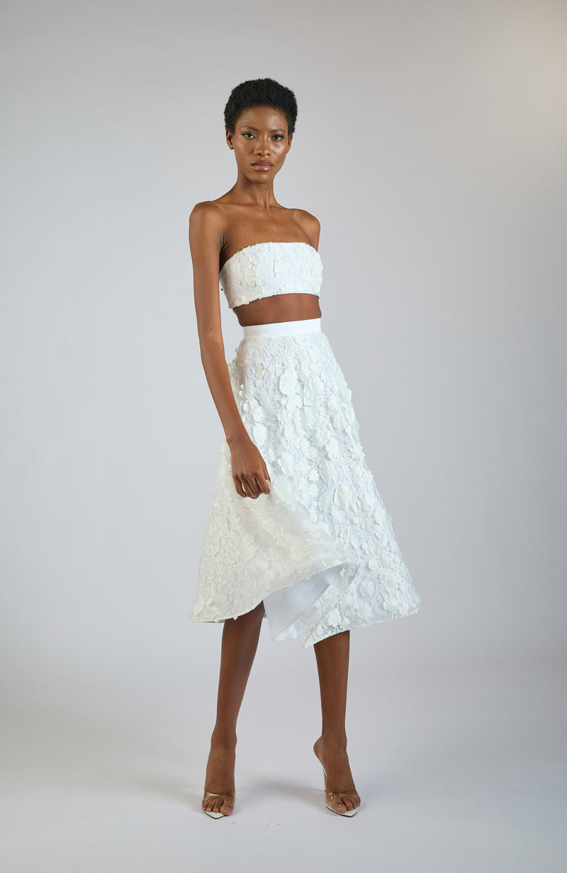 Emily Lace Bandeau - White