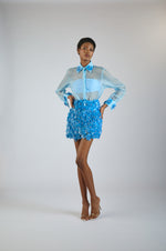 Emily Lycra Bandeau - Blue