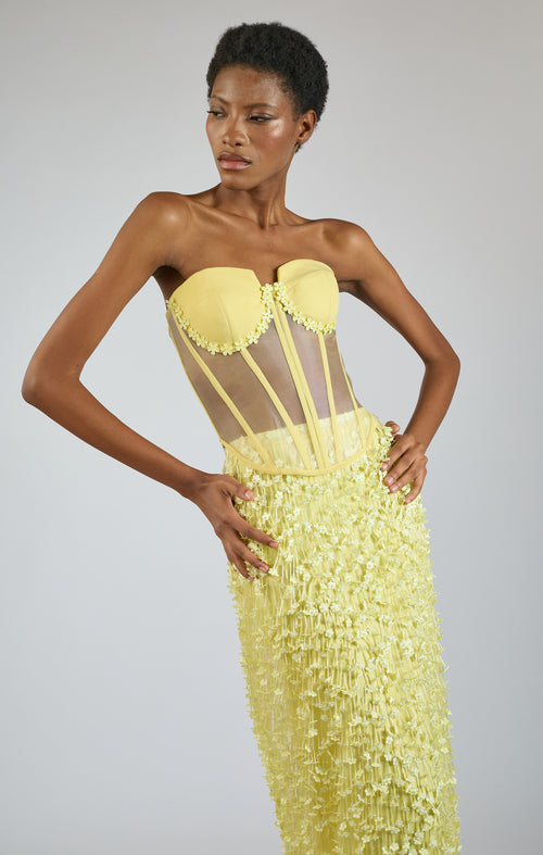 Lina Corset - Yellow