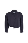 Adele Cropped Shirt - Black