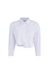 Adele Cropped Shirt - White