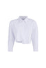 Adele Cropped Shirt - White