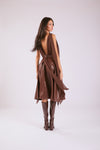 Katty Midi Skirt - Brown