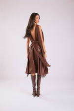 Katty Midi Skirt - Brown