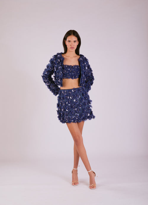 Paula Mini Skirt - Blue
