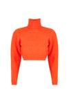 Georgina Cropped Sweater - Orange