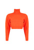 Georgina Cropped Sweater - Orange