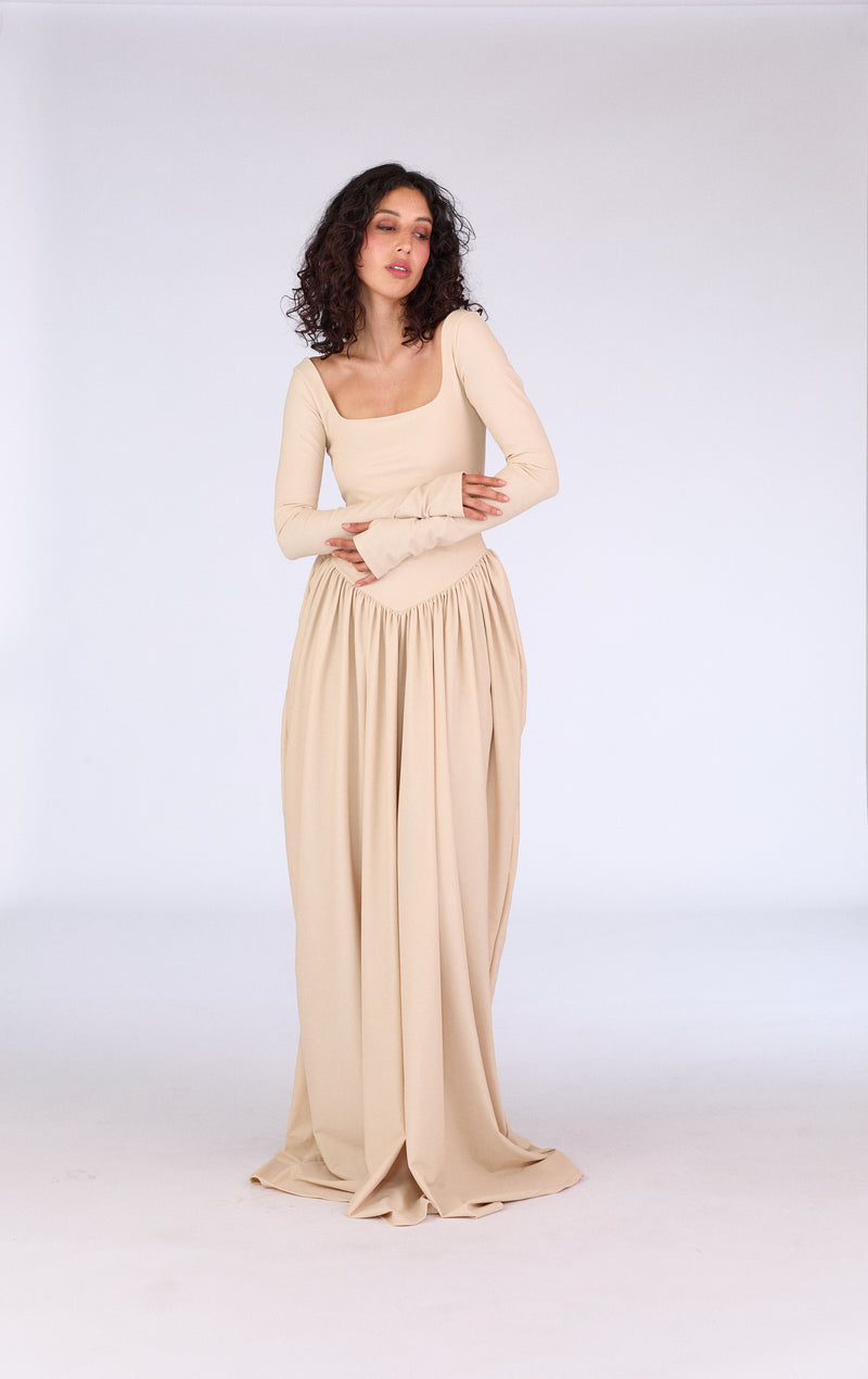 Stella Dress - Nude