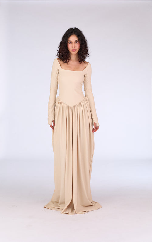 Stella Dress - Nude