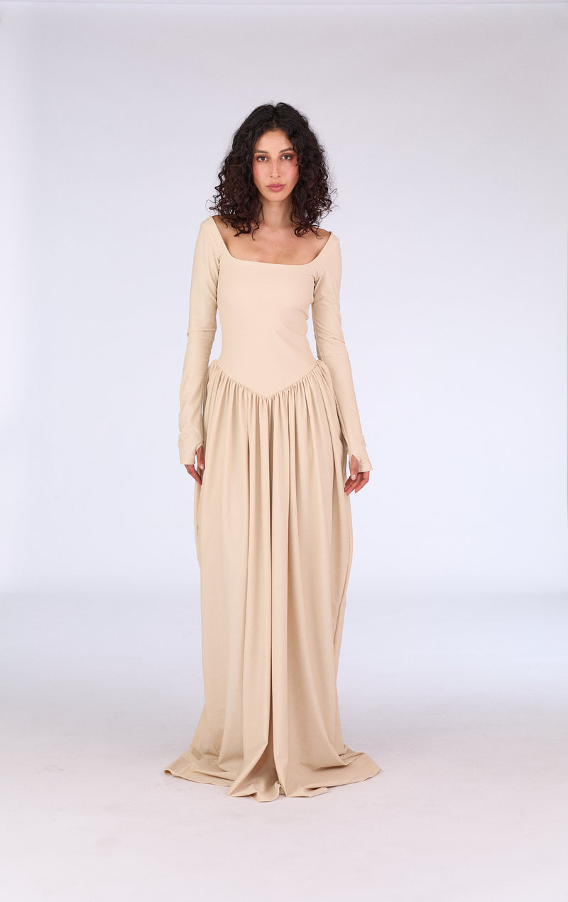 Stella Dress - Nude