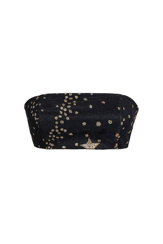 Emily Tulle Bandeau - Black