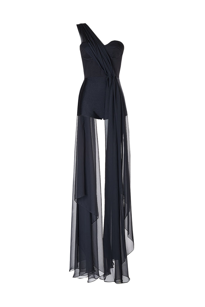 Eugenia Romper - Black