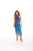 Mercedes Midi Dress - Blue Gradient